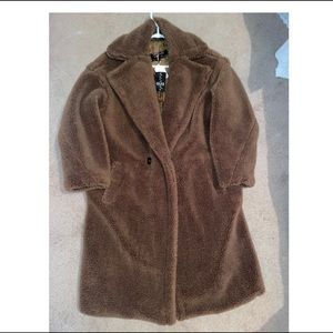 Brown teddy jacket